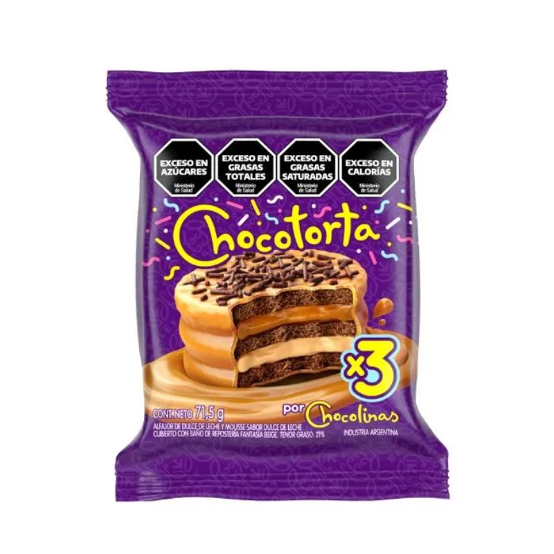 CHOCOTORTA | Alfajor Dulce de Leche & Mousse | 71.5g