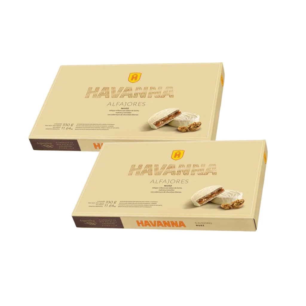 HAVANNA I Alfajor White Chocolate & Walnut I Box x6