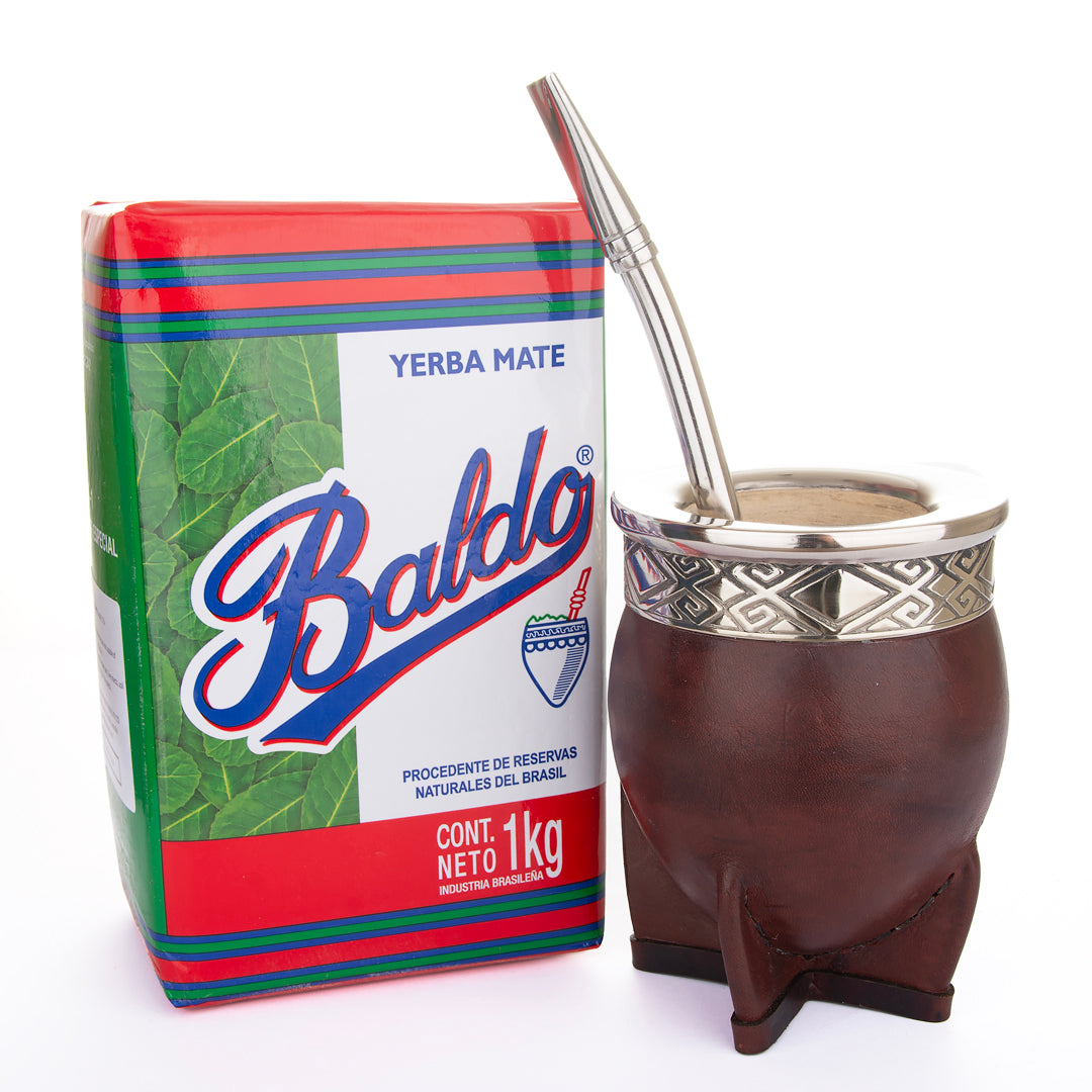 Mate Kit Pro Baldo authentic Argentinian yerba mate set