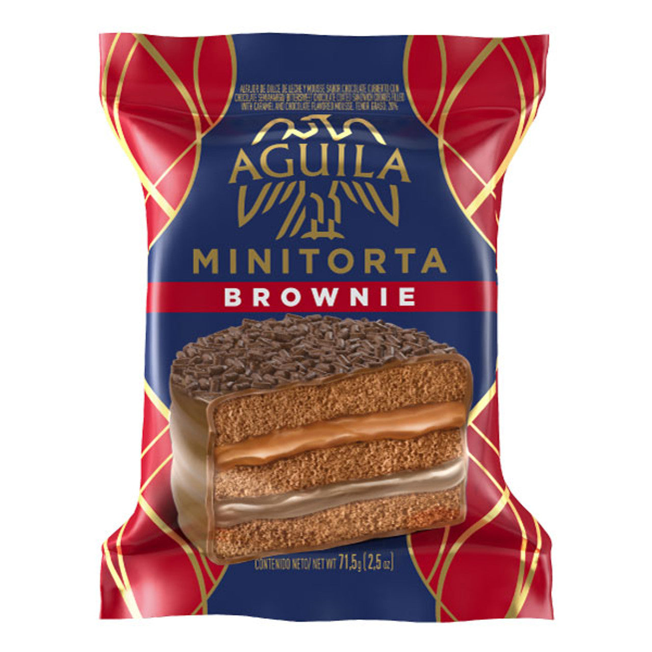 Aguila Mini Torta Brownie Alfajor 70g - Premium Argentinian chocolate cake snack available in Australia