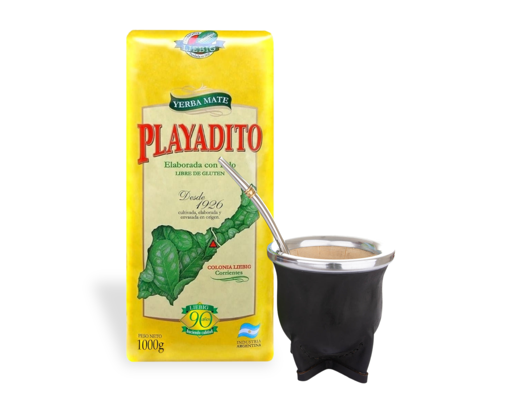 Authentic Yerba Mate Beginner Kit Playadito 1 Kg - The Argentinian Market