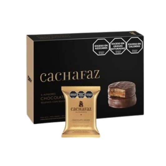 CACHAFAZ I Alfajor Chocolate I Box x6