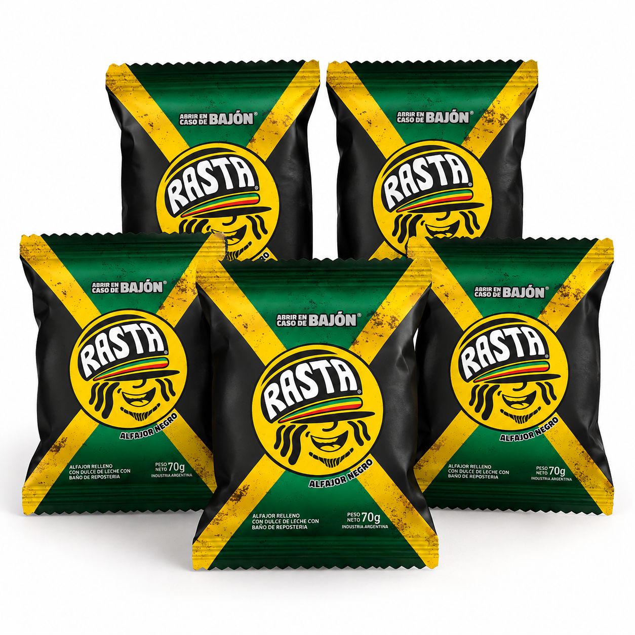 RASTA | 5 x Black Chocolate 70g - BB 29/09/26