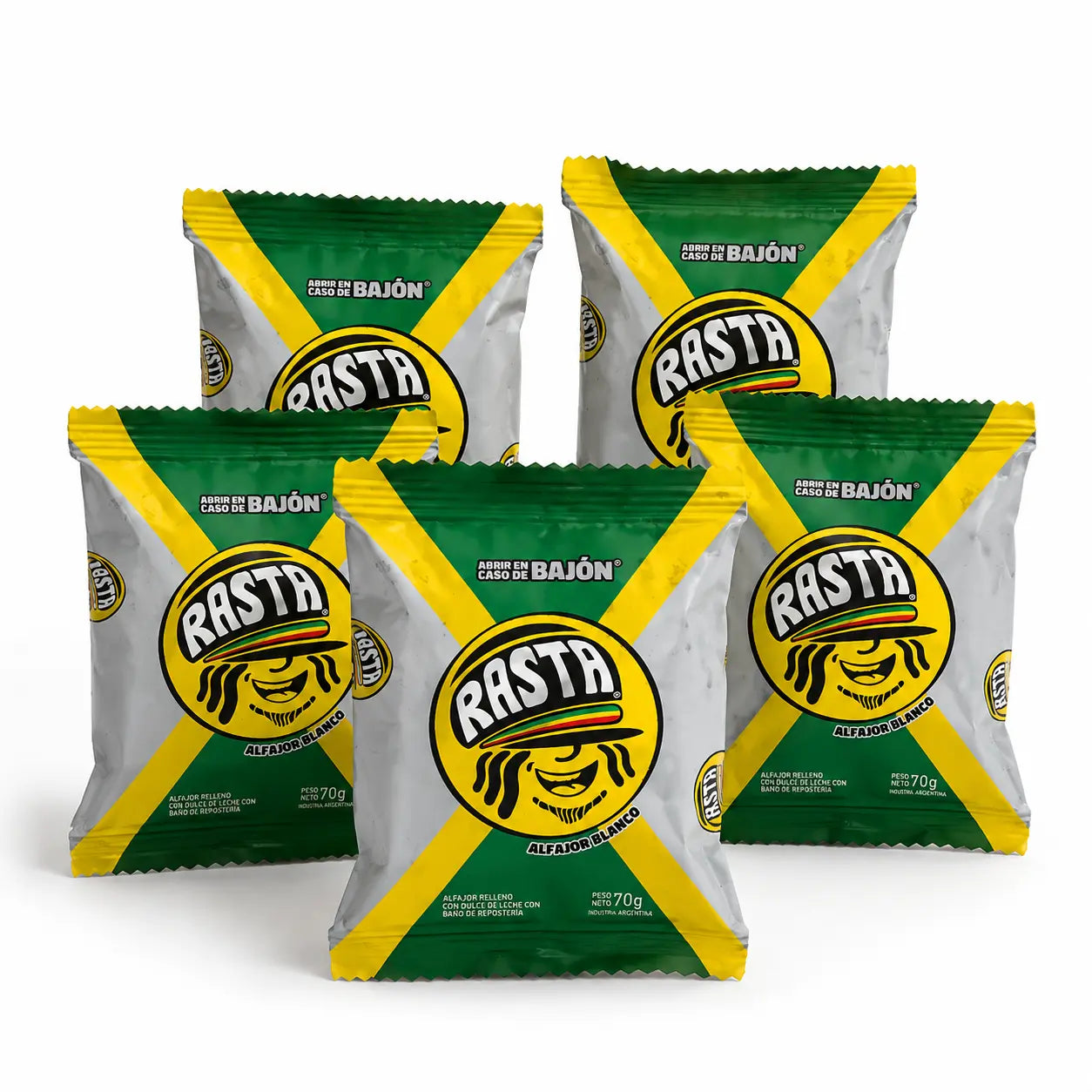 RASTA | 5 x White Chocolate 70g - BB 17/09/26