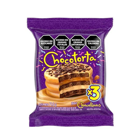 CHOCOTORTA | Alfajor Dulce de Leche & Mousse | 71.5g