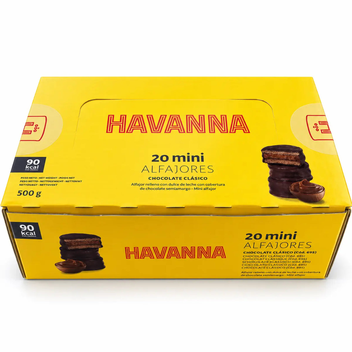 HAVANNA I Mini Alfajores Chocolate | Box of 20, 500g