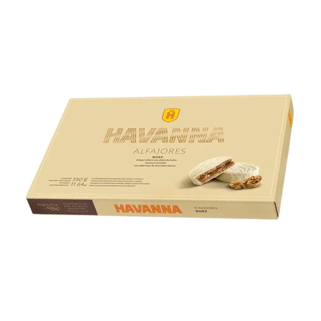 HAVANNA I Alfajor White Chocolate & Walnut I Box x6