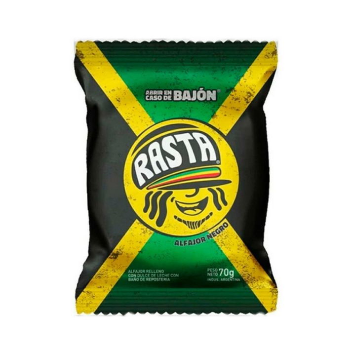 Rasta Black Chocolate Alfajor 70g | Authentic Argentinian Snack AU ...