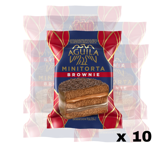 AGUILA Mini Torta Brownie I Alfajor x 10
