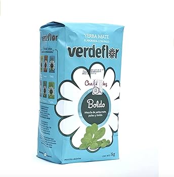 Verdeflor Boldo Yerba Mate 1kg bag showing authentic Argentine packaging for sale in Australia