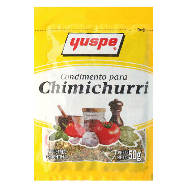 Yuspe Chimichurri Dried Mix 50g packet - Authentic Argentinian herb seasoning for BBQ steak