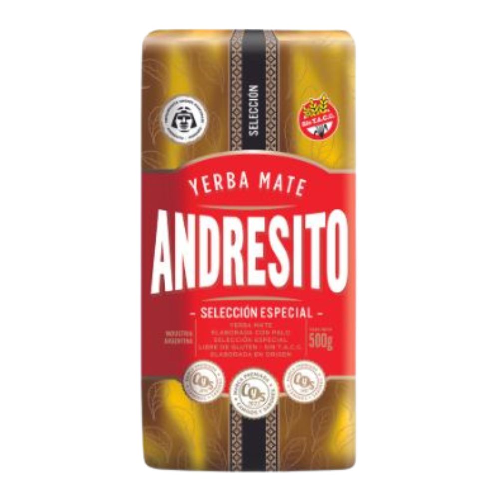 Andresito Selección Especial Yerba Mate 1kg bag front view - Premium Argentinian Yerba Mate in Australia