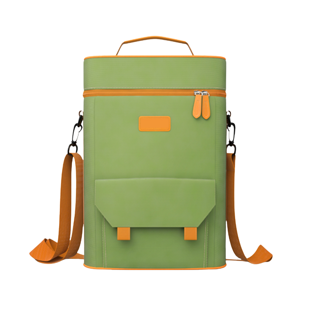 Green Matera Yerba Mate kit bag with adjustable shoulder strap and thermos compartment - The Argentinian Market