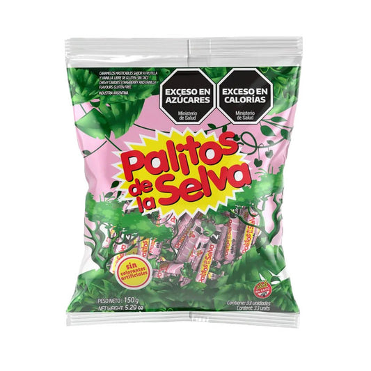 PALITOS DE LA SELVA I Soft Candies Vanilla & Strawberry I 150g