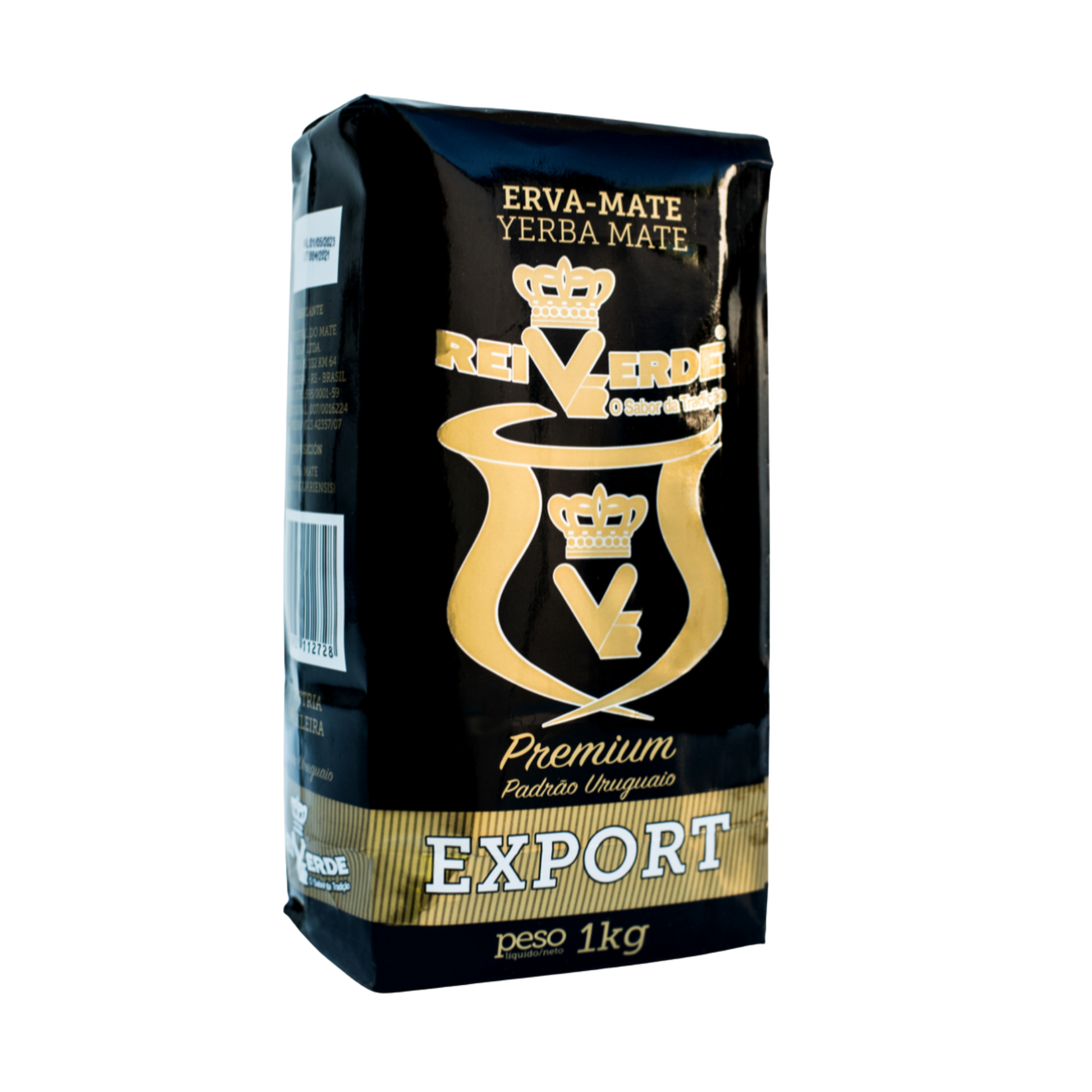 Rei Verde Yerba Mate Export Premium 1kg black pack and authentic South American culture.