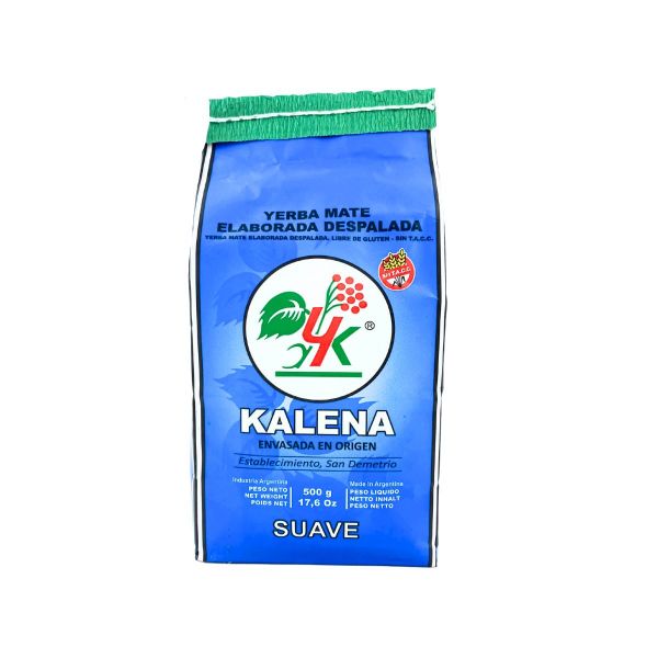Kalena Yerba Mate Agroecologic Despalada Suave 500g bag, authentic Argentine tea in Australia.