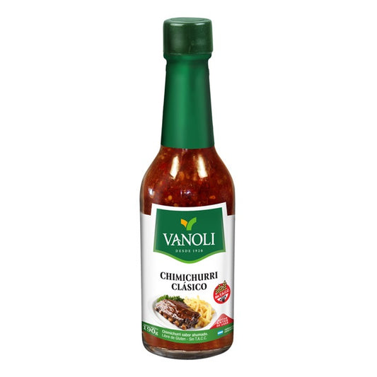Vanoli Chimichurri Sauce 190g bottle - Authentic Argentinian steak condiment available in Australia